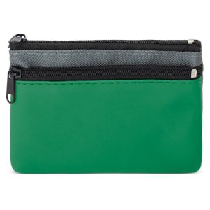 MONEDERO 2 CREMALLERAS "DUBLE" VERDE