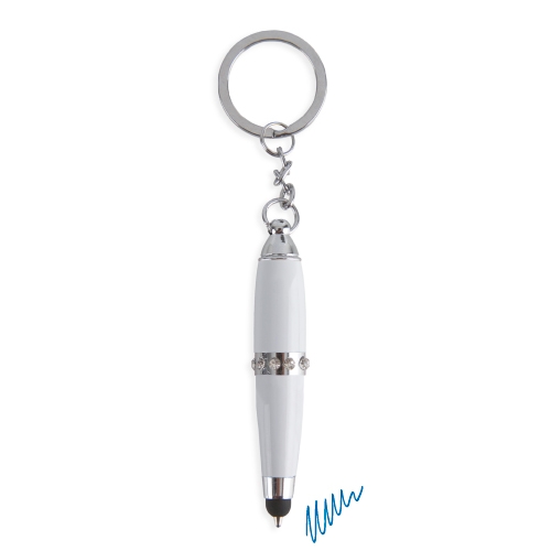 BOLIGRAFO LLAVERO CAPRICHO BLANCO
