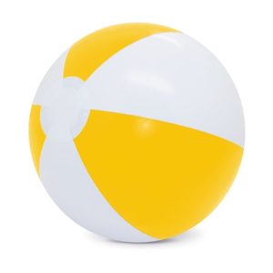 BALON DE PLAYA "BALEAR" BLANCO/AMARILLO