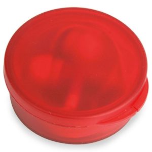 AURICULARES CON CAJA "MILER" ROJO