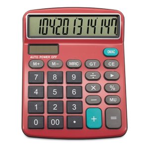 CALCULADORA PROFESIONAL "ZONIX" ROJO