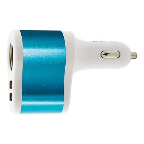 CARGADOR MULTIPLE MIX ALUMINIO "KEPPLER" BLANCO/AZUL