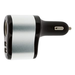 CARGADOR MULTIPLE MIX ALUMINIO NEGRO/PLATA