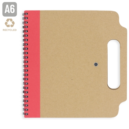 MALETIN LIBRETA RECICLADA DANTE ROJO