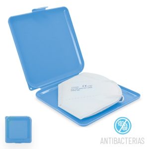 PORTAMASCARILLAS POLIPROPILENO AZUL