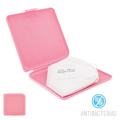 PORTAMASCARILLAS POLIPROPILENO ROSA
