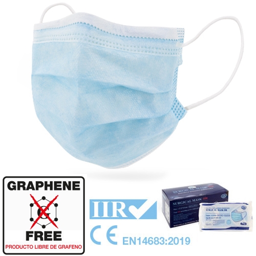 MASCARILLA QUIRURGICA IIR AZUL