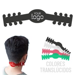 SUJETA MASCARILLAS  "FIX" NEGRO