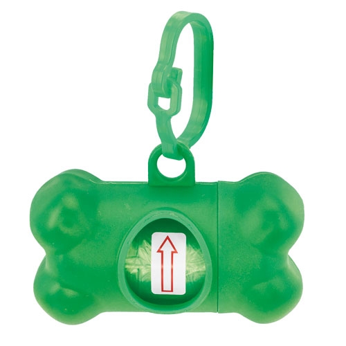 E-051-VE-500x500-1.jpg PORTABOLSAS FORMA HUESO "PERRETE" VERDE