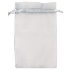 BOLSA REGALO ORGANZA "CHANTAL" PLATA