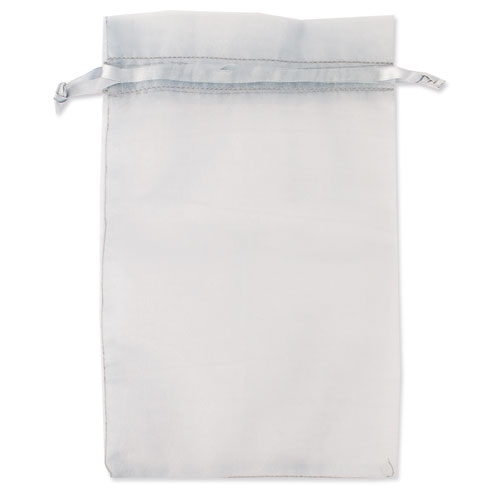 BOLSA REGALO ORGANZA "CHANTAL" PLATA