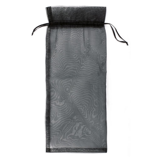 BOLSA VINO ORGANZA TREPY NEGRO