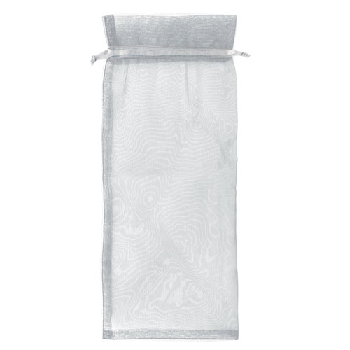 BOLSA VINO ORGANZA TREPY PLATA