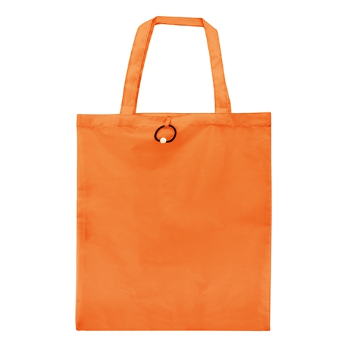 BOLSA PLEGABLE CON GOMA "VERA" NARANJA