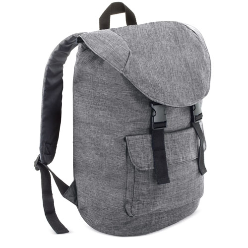 MOCHILA DOBLE PROTECCION ORDENADOR GRIS
