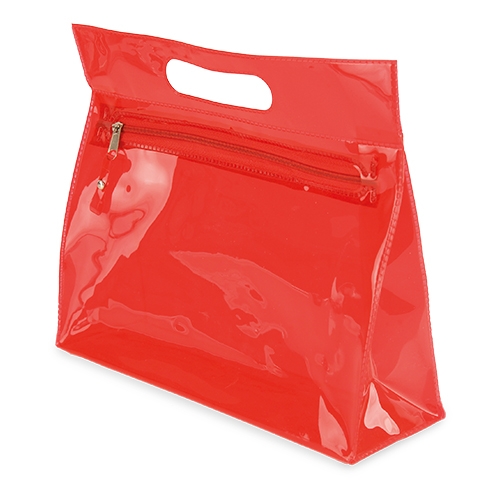 NECESER TRANSPARENTE "MARTA" ROJO