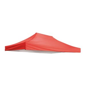 LONA CARPA DE ACERO 3x4,5 M ROJO