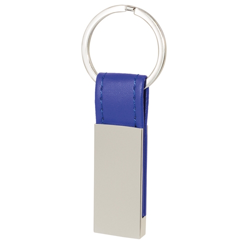 LLAVERO METALICO POLIPIEL "VINNY" AZUL