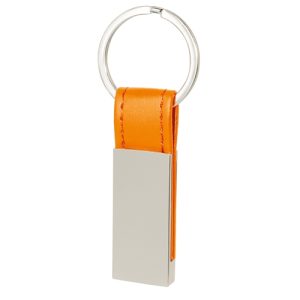 LLAVERO METALICO POLIPIEL "VINNY" NARANJA