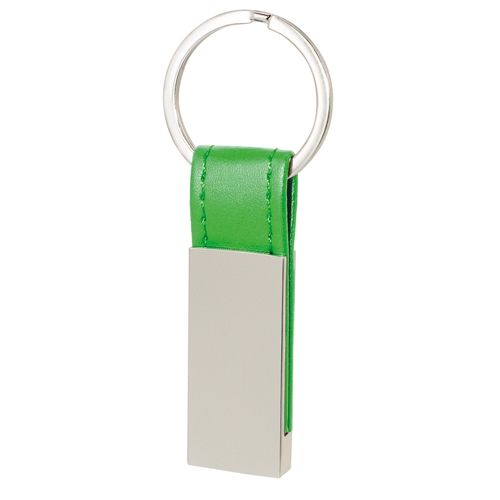 LLAVERO METALICO POLIPIEL "VINNY" VERDE