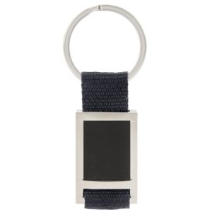 LLAVERO METALICO NYLON NEGRO