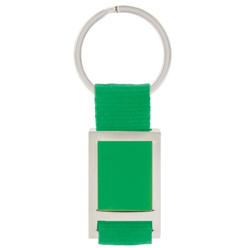 LLAVERO METALICO NYLON VERDE