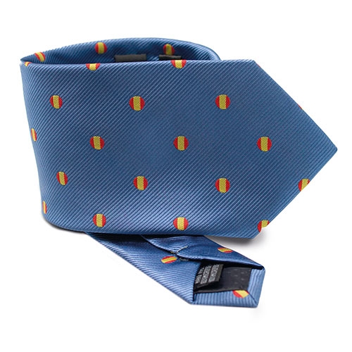 CORBATA MICROFIBRA SPAIN FLAG AZUL