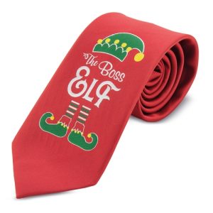 CORBATA NAVIDEÑA ROJO