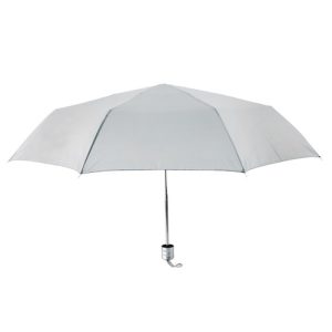 PARAGUAS PLEGABLE "CROMO" GRIS