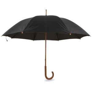 PARAGUAS PASEO MANGO MADERA "ZEIST" NEGRO