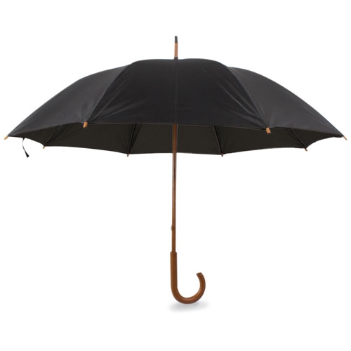 PARAGUAS PASEO MANGO MADERA "ZEIST" NEGRO