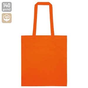 BOLSA ASAS LARGAS 100% ALGODÓN "KELSO" NARANJA