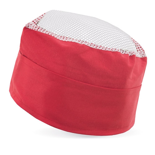 GORRO PROFESIONAL REJILLA  ROJO