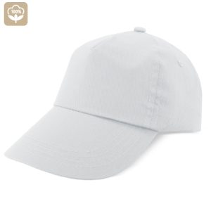 GORRA 100% ALGODÓN VELCRO "NAVIA" BLANCO