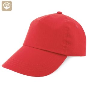 GORRA 100% ALGODÓN VELCRO "NAVIA" ROJO