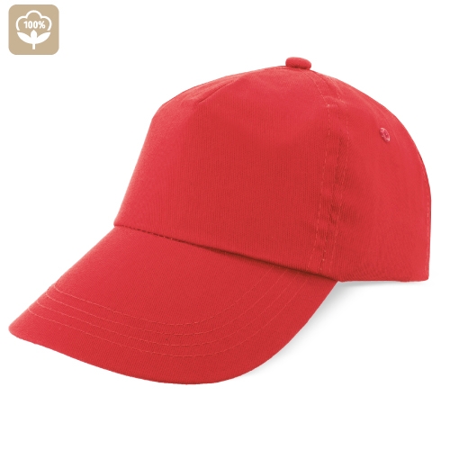 GORRA 100% ALGODÓN VELCRO "NAVIA" ROJO