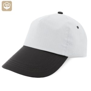 GORRA BICOLOR VELCRO NEGRO