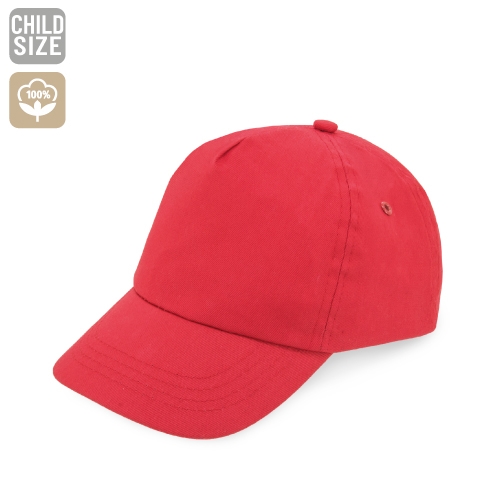 GORRA DE ALGODÓN NIÑO "SALAZ" ROJO
