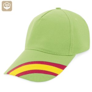 GORRA NACIONAL 5 PANELES ALGODN PEINADO "DEVA" PISTACHO