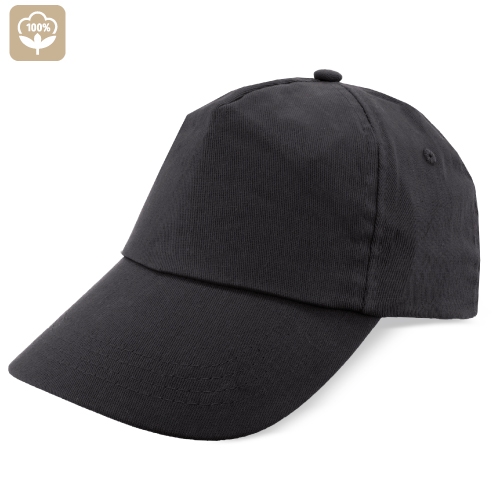 GORRA ALGODÓN PEINADO PREMIUM "NARÓN" NEGRO