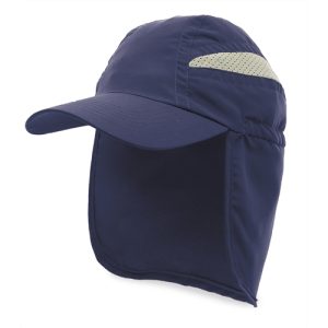 GORRA MICROFIBRA "SAHARA" MARINO