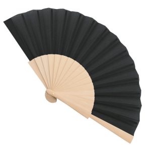ABANICO MADERA 16 VARILLAS "SEVILLA" NEGRO