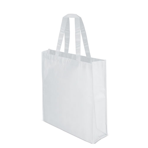 T-172-BL-500x500-1.jpg BOLSA NON WOVEN LAMINADO MATE "FERN" BLANCO