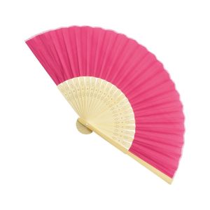 ABANICO DE BAMBU "RITA" FUCSIA