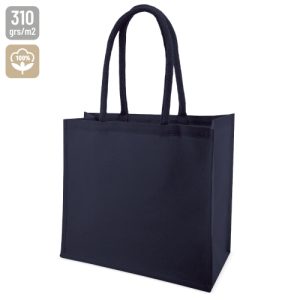 BOLSA DE ALGODON ASA CONFORTABLE "SURAT" MARINO