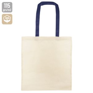 BOLSA DE ALGODÓN ASA COLOR "SAGAR" AZUL