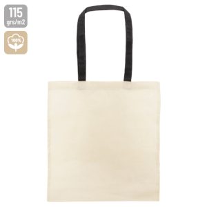 BOLSA DE ALGODÓN ASA COLOR "SAGAR" NEGRO