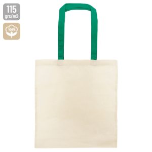 BOLSA DE ALGODÓN ASA COLOR "SAGAR" VERDE