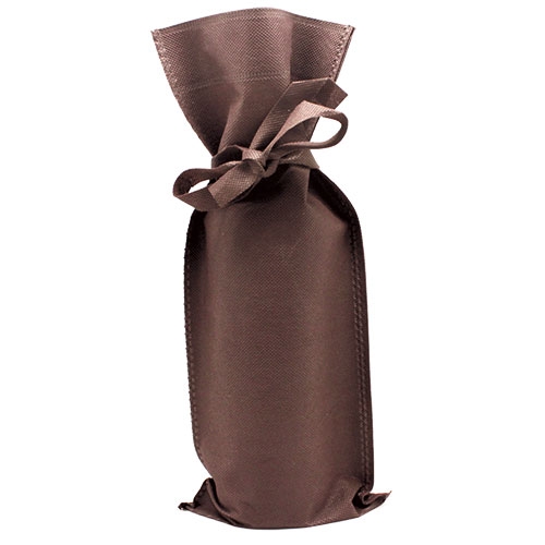 BOLSA NON WOVEN BOTELLA "MANTUA" MARRÓN