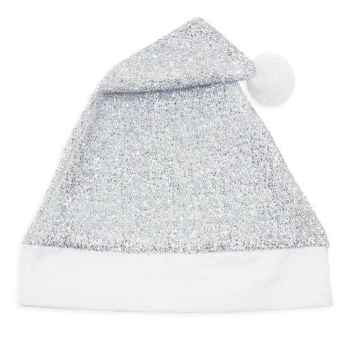 GORRO DE NAVIDAD PLATA